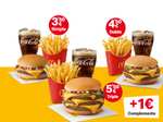 Oferta Menú4You en McDonald's (oferta válida en pedidos a domicilio mediante Glovo, Uber Eats y Just Eat) (PVP máximo 5,50€)