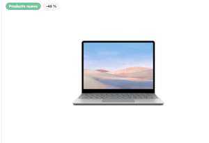 Microsoft Surface Laptop Go i5-1035G1/4GB/64GB eMMC/12.4 Táctil/W10 Pro Platino Teclado Español