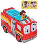 Disney Junior - Unidad DE Rescate - BO Y Flash - Figura de Acción y Camión de Bomberos de Juguete con Luces, Sonidos y Movimientos