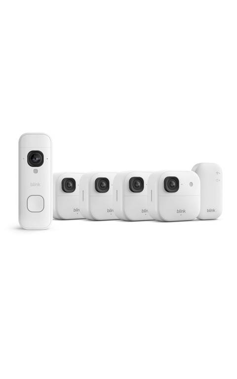 Pack 4 Cámaras exterior 2K + Blink Videotimbre 2K + módulo de sincronización
