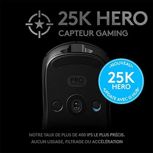 Logitech G PRO Wireless Hero solo 60.6€ [Precio final con envío]
