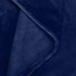 Amazon Basics - Manta, hecha de suave felpa - 229 x 229cm - azul marino