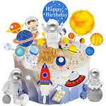 25 Piezas decoración para tarta (Astronauta)