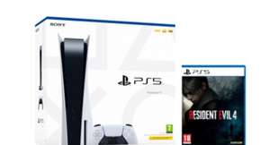 Playstation 5 Disco Estándar 825GB + Resident Evil 4 Remake Edición Lenticular