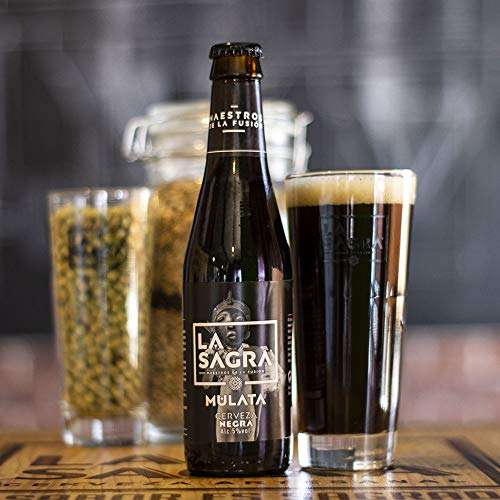 Cerveza negra- La sagra mulata porter ale.Caja con 12 botellas de 330 ml
