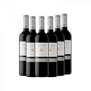 6 botellas por solo 32.50€ de Vino ribera duero legaris roble caja 6x75cl