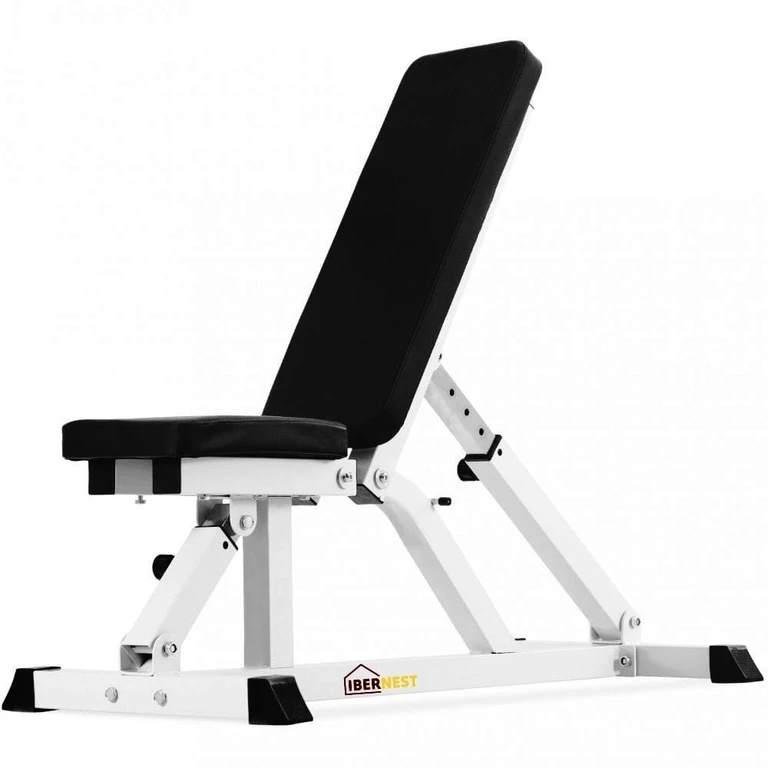 Banco de pesas plegable | Carga máxima 350 kg | Tubo de acero 50 x 50 mm