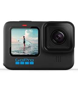 GoPro HERO10 Black - Cámara de acción a prueba de agua con LCD frontal y pantallas traseras táctiles, video 5.3K60 Ultra HD, fotos de 23MP