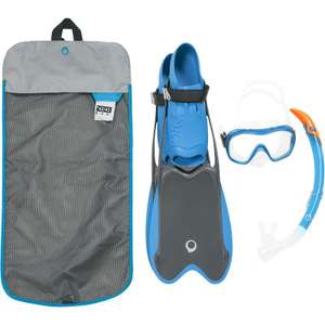 Kit de snorkel PMT aletas máscara tubo R'gomoove adulto gris azul