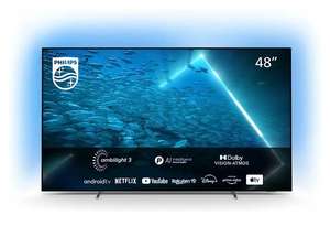 Philips 48OLED707/12 OLED Android TV OLED 4K UHD 48", Ambilight, Compatible con Alexa y Google Assistant, Dolby Vision y Dolby Atmos