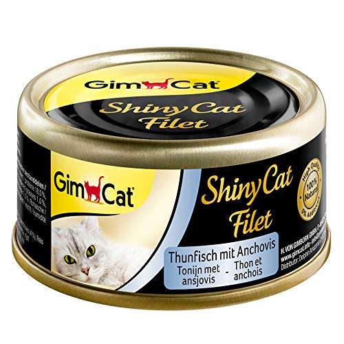 Gimcat shinycat filet gatos, atun con anchoas, 48 x 70g