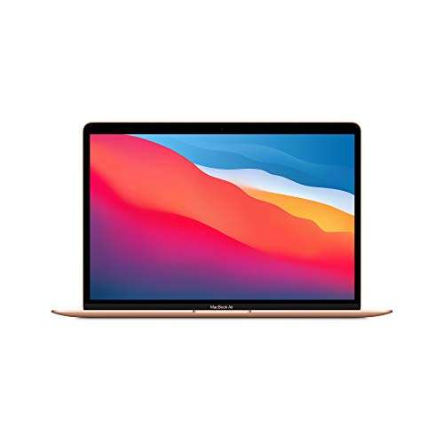 Apple Ordenador PortáTil MacBook Air (2020): Chip M1, Pantalla Retina de 13 Pulgadas, 8 GB de RAM, SSD de 256 GB,- Color Oro