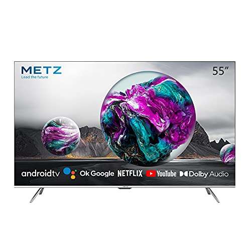 Televisión 55" Metz UHD 3840 x 2160, Android TV 10, LED, UHD, Google Assistant