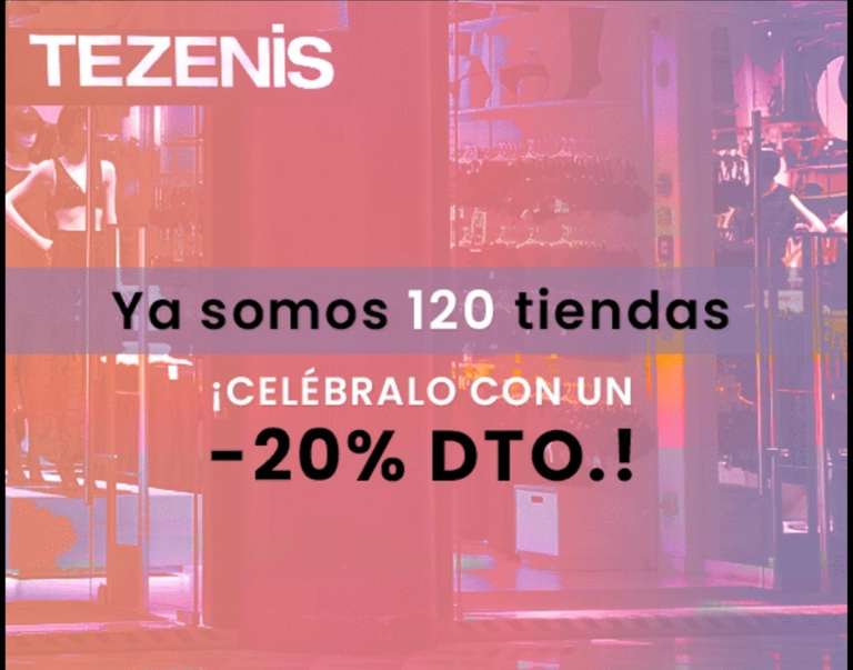 20% de descuento online y en tienda en Tezenis