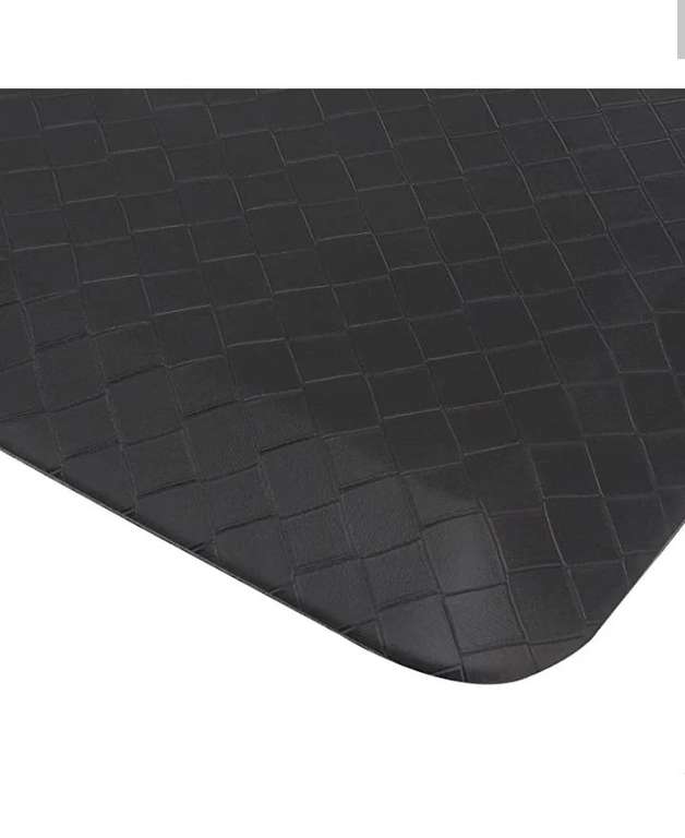 Amazon Commercial - Esterilla antifatiga, para uso de pie, cómoda, uso en casa y en el despacho, 51 x 81 cm, color negro