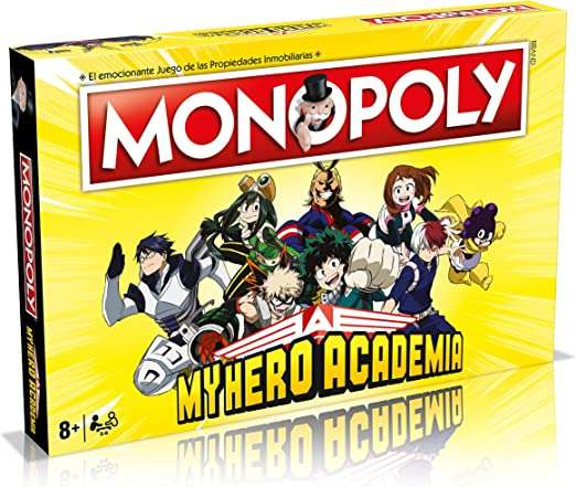 Monopoly My Hero Academia - Juego de Mesa de las Propiedades Inmobiliarias - Versión en Español