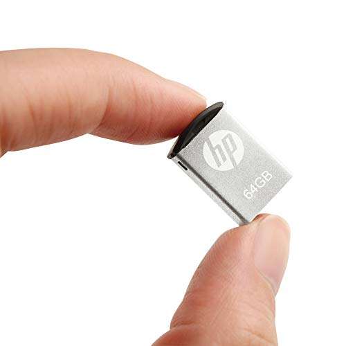 HP Memoria USB GB USB 2.0 Super Mini Metal, a Prueba de Golpes, a Prueba de Salpicaduras, a Prueba de Polvo 64 GB.