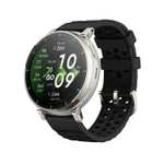 Amazfit Active 3 Premium Reloj Inteligente GPS Running, Pantalla AMOLED 1,32" Zafiro, Batería de 12 Días, 4GB, NFC, Mapas Offline