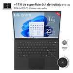 LG Gram 14ZB90R-G.AA75B - 14" IPS WUXGA, EVO i7 1360P, 16 GB RAM, 512GB SSD, 1 Kg, 24.5 h Autonomía, Windows 11 Home, Negro