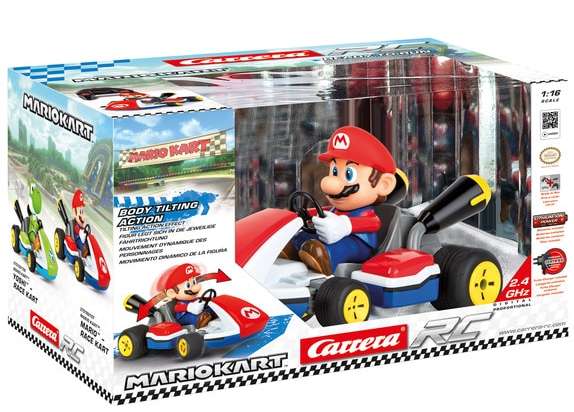 Coche Mario Kart Mario Race Car con sonido, Coche Mario Kart Mach 8, Mario radiocontrol 24,99 € y otros