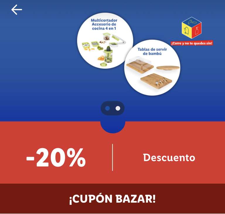 -20% cupón bazar en el Lidl