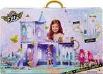Aria MGA's Dream Ella Majestic Castle - Juguete para niños - Castillo portátil de Dos Pisos - Tiene Capacidad para 2 muñecas de 29 cm.
