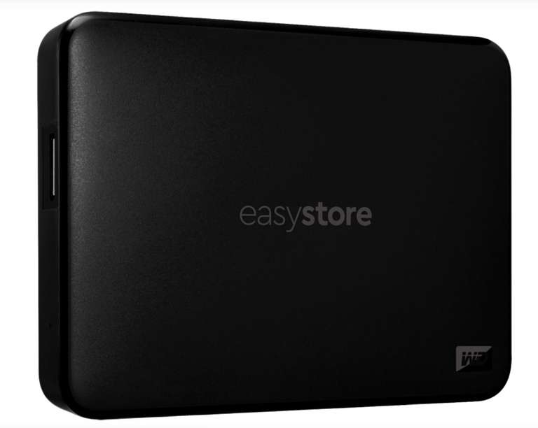 Disco duro externo 5 TB - WD Easystore, Portátil, HDD, USB 3.2 Gen 1, Software de Copia de Seguridad, Para Windows y Mac, Negro