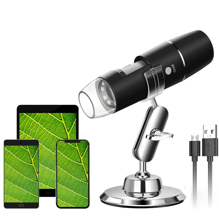 Microscopio Digital WiFi USB con Aumento de 50X-1000X
