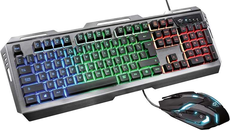 Combo teclado + ratón con luces LED Trust GXT 845
