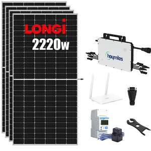 Kit solar 2220w PANELES LONGI Y INVERSOR HOYMILES