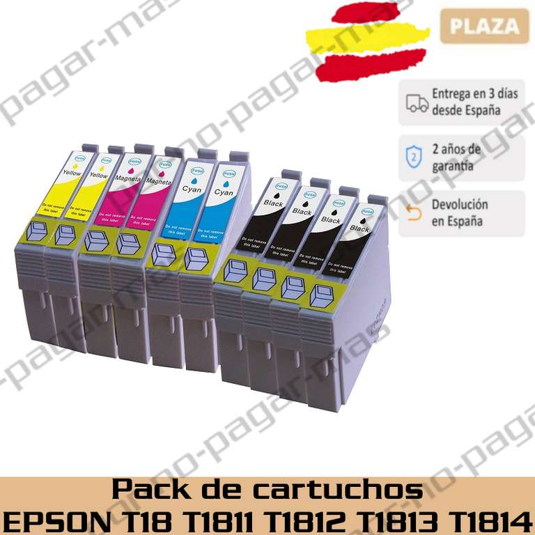 Cartuchos de tinta Epson desde 8,01€ (Desde España)