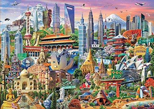Puzzle 1500 Educa - Símbolos de Asia