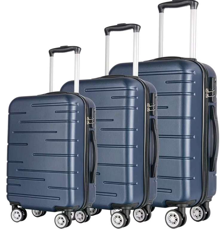 Maleta de viaje grande Juego de 3 maletas grande, mediana y pequeña de  cabina.