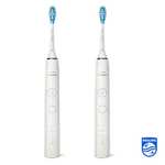 Philips Sonicare DiamondClean Serie 9000 - Pack doble de cepillos de dientes eléctricos sónicos, dientes y encías más limpias,