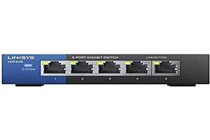 Linksys LGS105-EU switch de red no administrado Gigabit de 5 puertos.