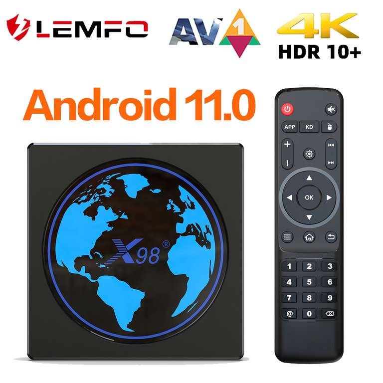 LEMFO Dispositivo de TV inteligente X98 Mini de 2GB/16GB (Envio desde España)