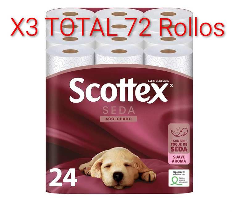 Imagen de X3. ( TOTAL 72 Rollos) Scottex Pap