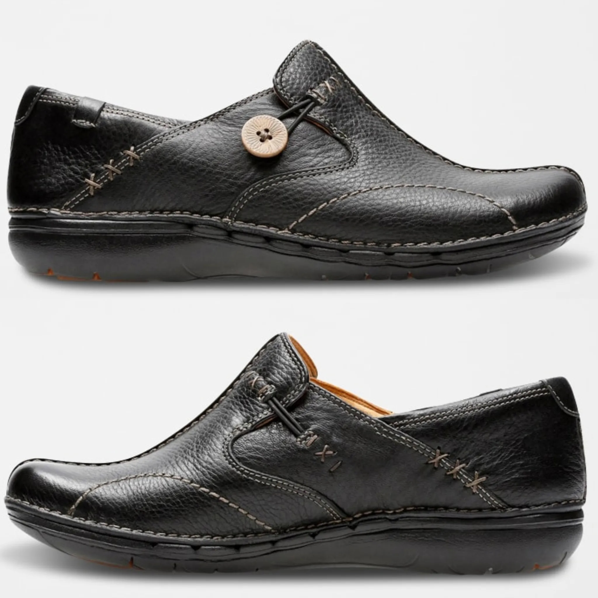 CLARKS - Mocasines de piel UnLoop - Tallas 37 hasta 41,5