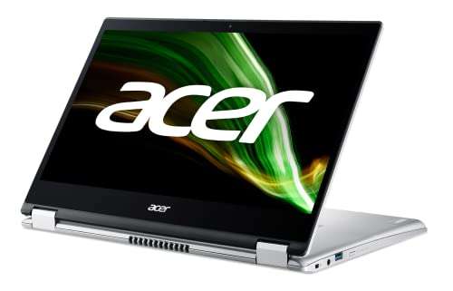 Acer Spin 1 SP114-31N - Portátil convertible 14" Full HD LED (Intel Celeron N5100,4GB RAM,128GB SSD, Windows 11 S )Plata - QWERTY Español