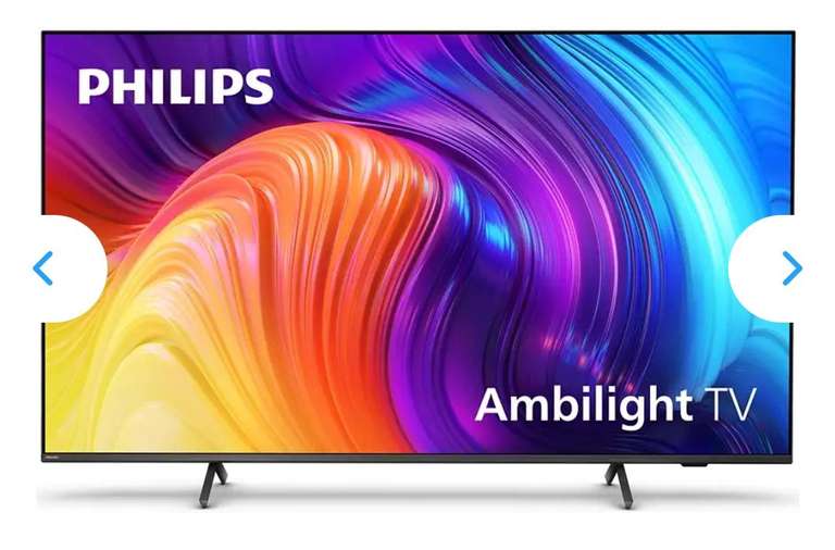 Philips 50PUS8517/12 TV LED Android TV 4K UHD 50" con Ambilight en 3 Lados, Principales formatos HDR compatibles, P5 Picture Engine