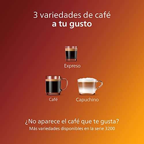 Philips Serie 2200 Cafetera Superautomática - Sistema de Leche LatteGo, 3  Variedades de Café, Pantalla Táctil Intuitiva