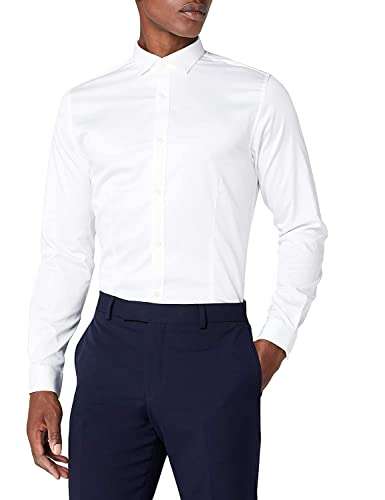 Jack & Jones Jjprparma Shirt L/S Noos Camisa para Hombre (Blanca)