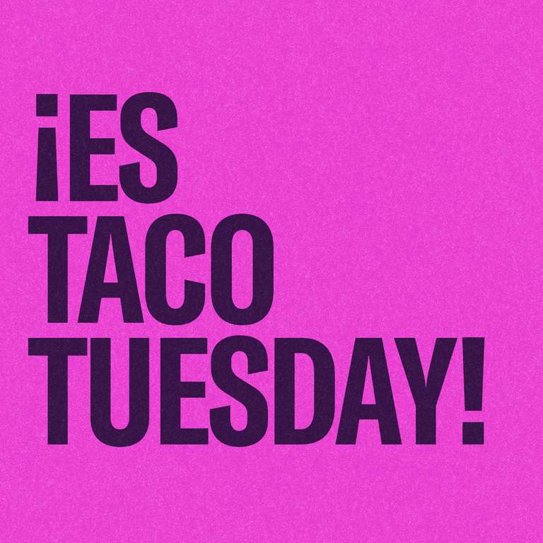 Promoción Taco Tuesday en Taco Bell: Tacos por 1€ todos los martes de 17h a 20h en pedidos en restaurante