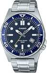 Casio Reloj: Plateado MTD-135D-2AVDF, Plateado, Pulsera