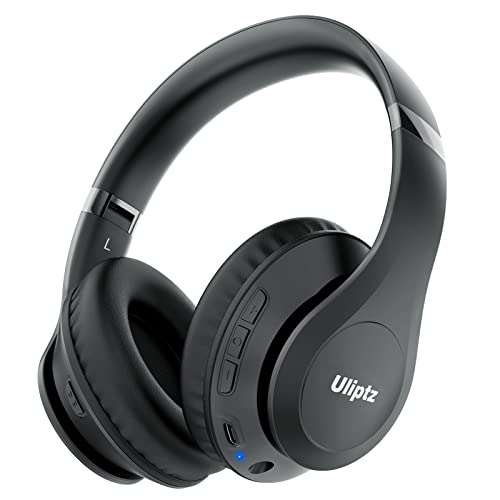 Uliptz Auriculares inalámbricos, 65H Bluetooth HiFi con Micrófono (2 colores)