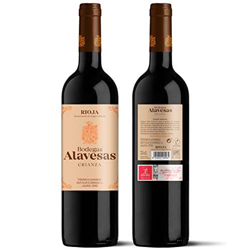 Bodegas Alavesas Crianza de Rioja Alavesa al 35% de descuento (4,5€ la botella, un chollo)