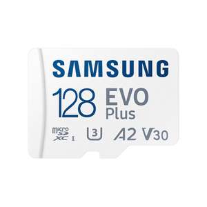 Samsung EVO Plus MicroSDXC 128GB (7,00€ con descuento extra de 30%)