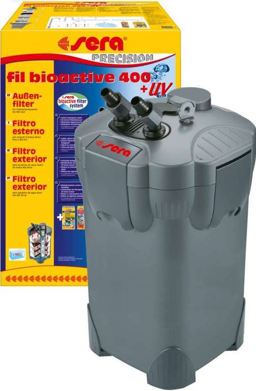 Sera Fil Bioactive Filtro Externo para Acuario con lámpara UV-C de 5 W integrada Que Reduce el Crecimiento de patógenos, parásitos y Algas