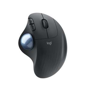 Logitech ERGO M575 Ratón Trackball Inalámbrico - Para Windows y Mac, Negro