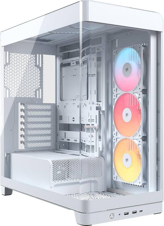 CORSAIR Frame 4500X RS-R ARGB Caja de PC Semitorre con Cristal Panorámico Incluye 3 Ventiladores RS120R – Blanco | NEGRO POR 78,17